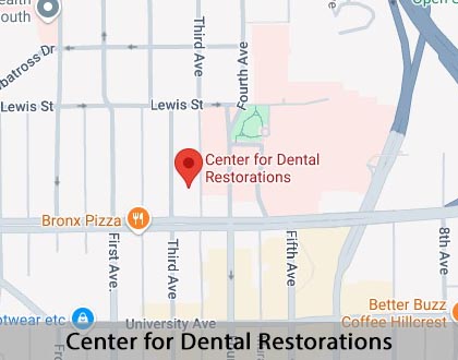 Map image for Full Mouth Reconstruction in San Diego, CA